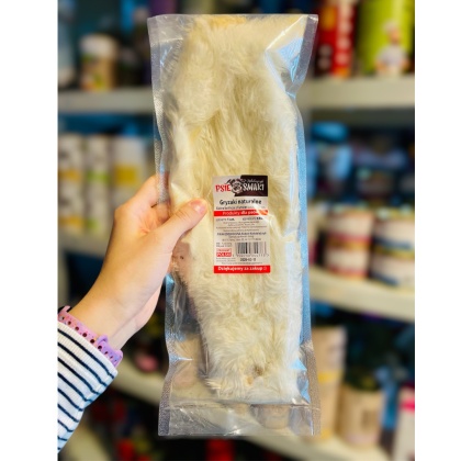 Psie Smaki - Suszona Skóra królicza z futrem 35cm XXL
