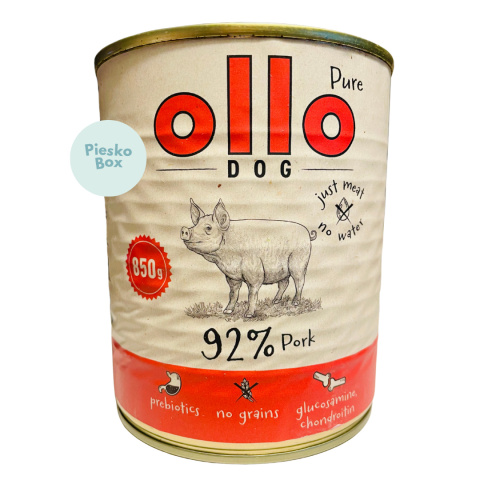 Ollo – karma mokra dla psa z wieprzowiną 850g Ollo – karma mokra dla psa z wieprzowiną 850g