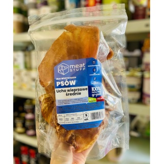 Meat Stuff - Ucho wieprzowe średnie dla psa 5 szt.
