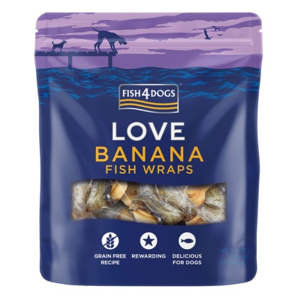 Fish4Dogs - Rybne Przysmaki z bananem dla psa 100g