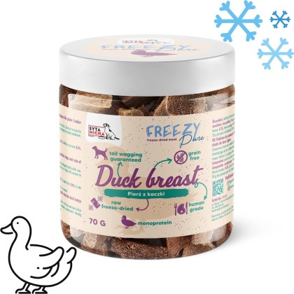 SYTA MICHA FREEZY Pure – 100% liofilizowane mięso KACZKI dla psa 70g