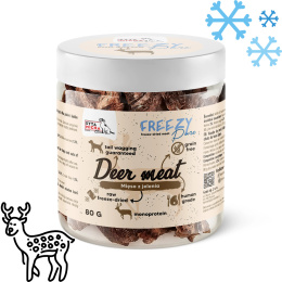 SYTA MICHA FREEZY Pure – 100% liofilizowane mięso JELENIA dla psa 80g