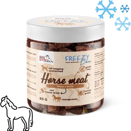 SYTA MICHA FREEZY Pure – 100% liofilizowane mięso z KONIA dla psa 80g