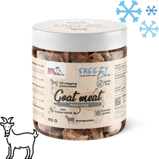 SYTA MICHA FREEZY Pure – 100% liofilizowane mięso KOZY dla psa 90g