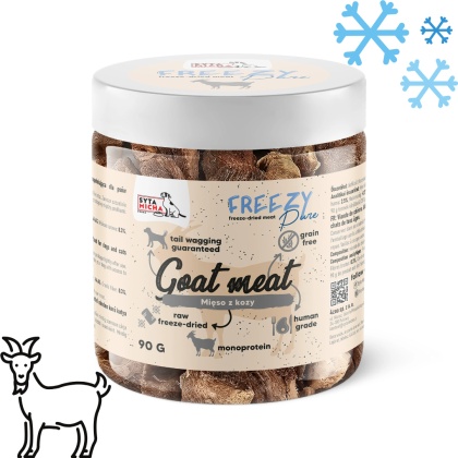 SYTA MICHA FREEZY Pure – 100% liofilizowane mięso KOZY dla psa 90g