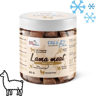 SYTA MICHA FREEZY Pure – 100% liofilizowane mięso LAMY dla psa 80g