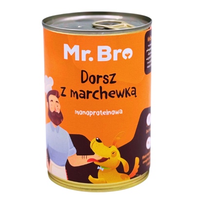 Mr. Bro - Dorsz z Marchewką karma mokra dla psa 400g