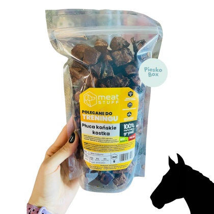 Meat Stuff - Płuca końskie kostka dla psa 150g