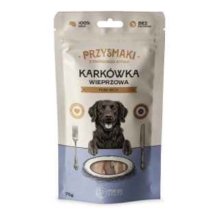 Przysmaki "Z Pańskiego Stołu" - Karkówka wieprzowa dla psa 75g