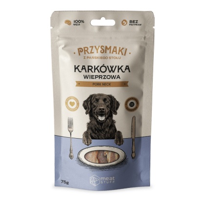 Przysmaki "Z Pańskiego Stołu" - Karkówka wieprzowa dla psa 75g