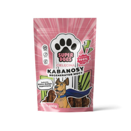 Kabanosy SUPERDOGS Regenerator Mocy. Cielęcina uniszki
