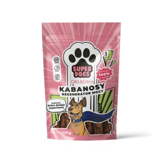 UNISZKI - SUPERDOGS Kabanosy dla psa - Cielęcina