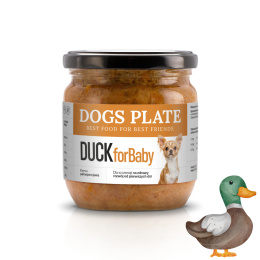 Dogs Plate for Baby Duck 180g Karma z mięsa z kaczki dla szczeniąt