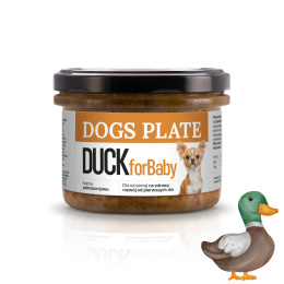 Dogs Plate for Baby Duck 180g Karma z mięsa z kaczki dla szczeniąt