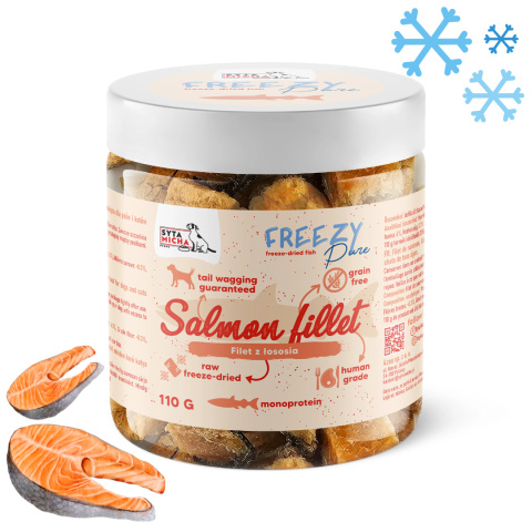 SYTA MICHA FREEZY Pure – 100% liofilizowany ŁOSOŚ dla psa 60g SYTA MICHA FREEZY Pure – 100% liofilizowany ŁOSOŚ dla psa 60g
