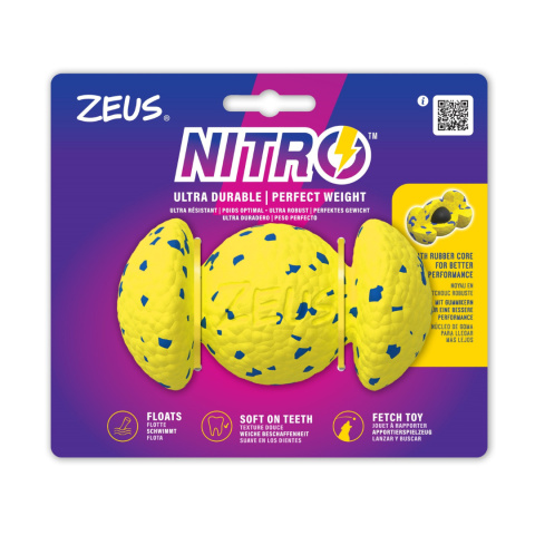 Zeus - Nitro zabawka dla psa z gumowym rdzeniem 12,4 cm Zeus - Nitro zabawka dla psa z gumowym rdzeniem 12,4 cm