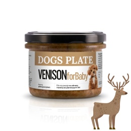 Dogs Plate for Baby Venison 180g Karma z mięsa z daniela dla szczeniąt