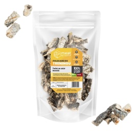 MEAT STUFF - Ruloniki ze skóry łososia dla psa 100g