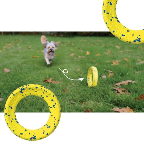 Zeus - Nitro elastyczne ringo z gumowym rdzeniemdla psa 16 cm