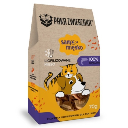 Paka Zwierzaka Samo Mięsko Liofilizowany Tuńczyk 70g
