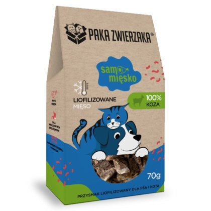 Paka Zwierzaka Samo Mięsko Liofilizowana Koza 70g