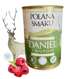 Polana Smaku - Daniel z Malinami karma mokra dla psa 400g