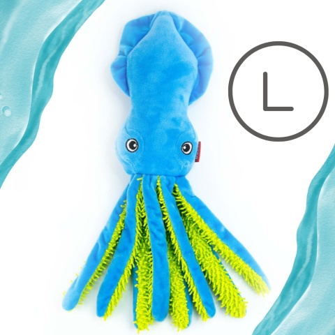 BUBA - Duża pluszowa kałamarnica zabawka dla psa