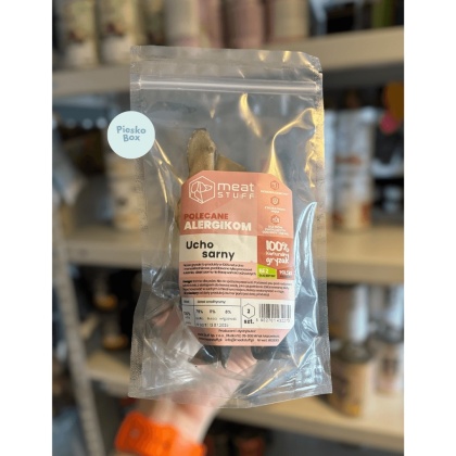 Meat Stuff - Suszone Ucho sarny dla psa 2 szt.