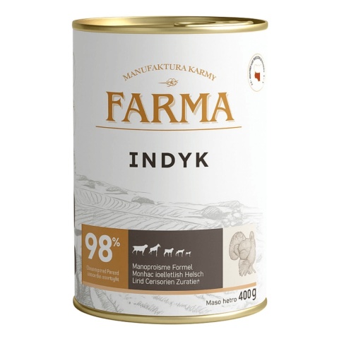 Karma mokra dla psa z indykiem FARMA Select 400g – Pieskobox