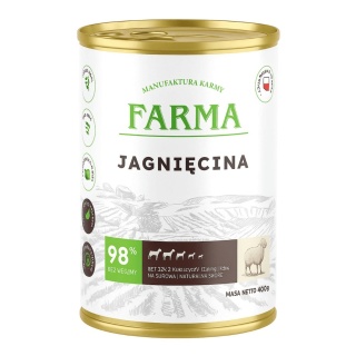 FARMA - Select Jagnięcina Karma mokra dla psa 400g