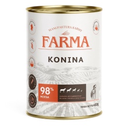 Karma mokra dla psa z koniną FARMA Select 400g – Pieskobox