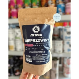 Pan Zwierz - Naturalne czipsy mięsne dla psa z wieprzowiny 25g