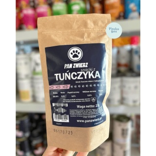 Pan Zwierz - Naturalne czipsy mięsne dla psa z tuńczyka 25g
