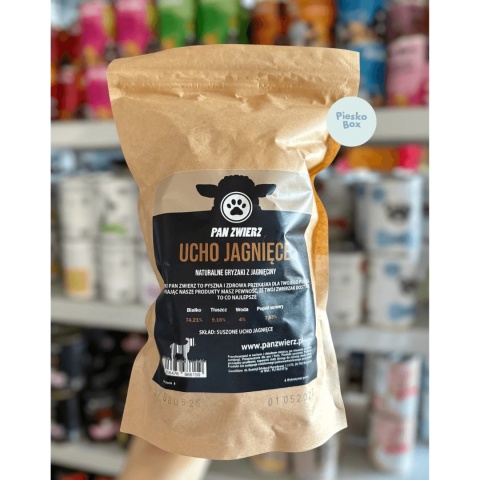 Pan Zwierz Suszone Uszy jagnięce dla psa 150g