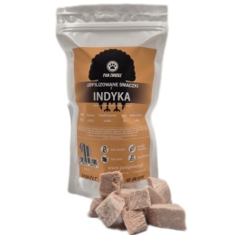 Pan Zwierz – Liofilizowane smaczki z indyka dla psa 70g pieskobox
