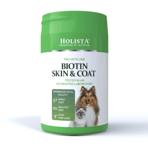 HOLISTA Biotin Skin and Coat – suplement dla zdrowej skóry i lśniącej sierści psa