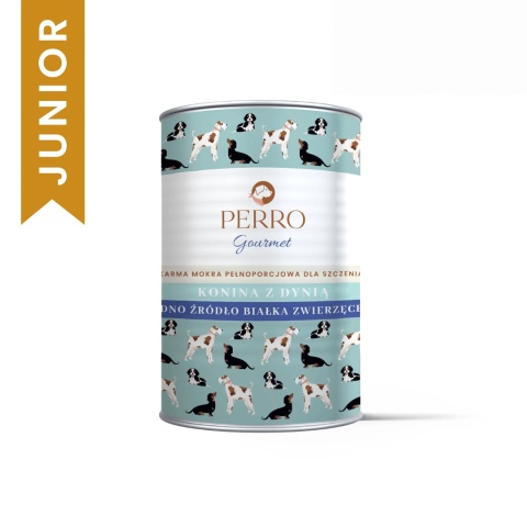 Karma dla szczeniaka z mięsem koniny i dynią – PERRO Junior 400g