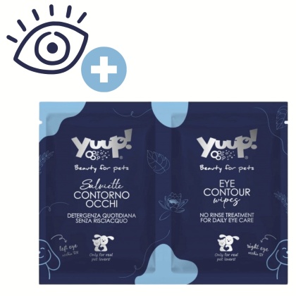 Yuup! - chusteczki do pielęgnacji okolic oczu psa i kota 2szt