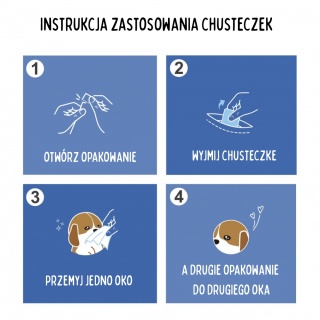Yuup! - chusteczki do pielęgnacji okolic oczu psa i kota 2szt