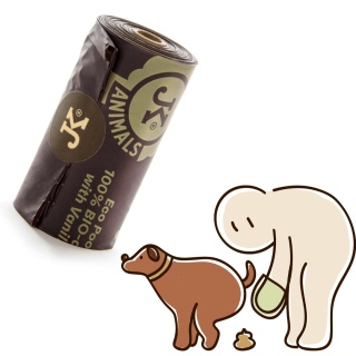 JK Animals- biodegradowalne woreczki na psie odchody o zapachu waniliowym 1 rolka