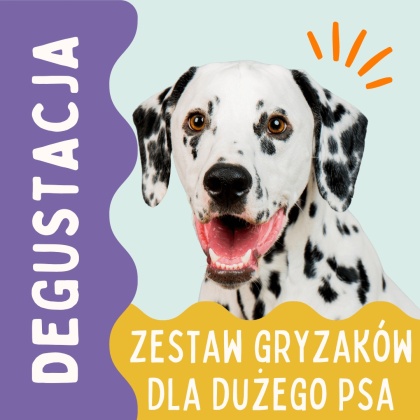 Degustacja PieskoBox – zestaw naturalnych gryzaków dla dużego psa