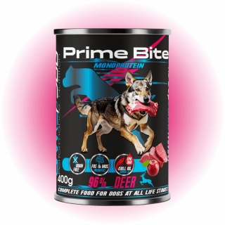 Game Dog - Jeleń z jabłkiem Karma mokra Prime Bite 400g