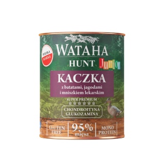 Wataha Hunt Junior - Kaczka z batatami i jagodami karma mokra 800g