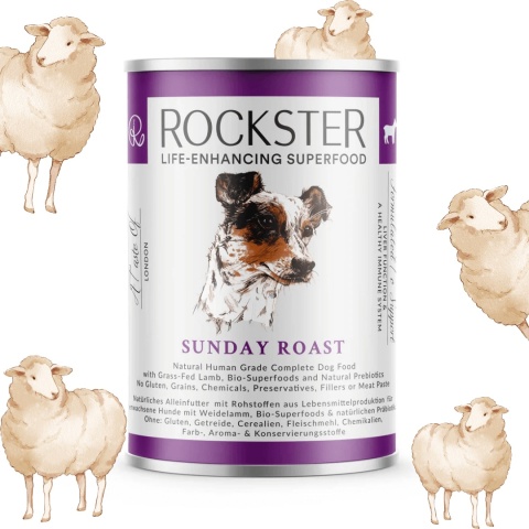 Rockster Pieczeń z jagnięciny organiczna mokra karma dla psa 400g