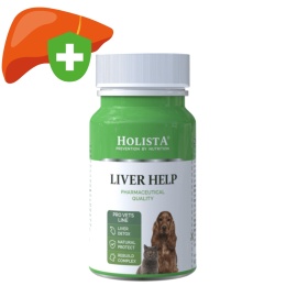 Holista Liver Help tabletki wspierające wątrobę dla psa i kota 90 tab