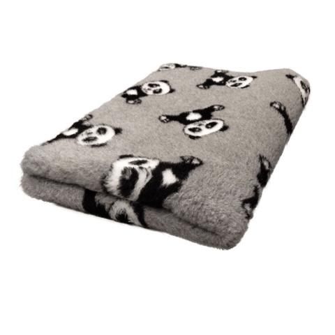 Dry Bed Pandy szary antyp oślizgowy kocyk dla psa 50x75cm