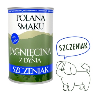 Polana Smaku - karma dla szczeniąt Jagnięcina z dynią 400g