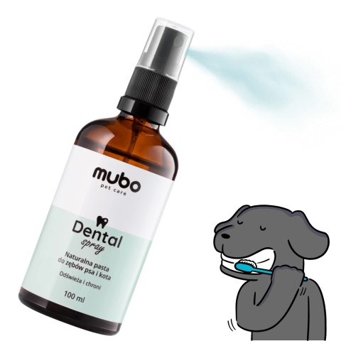 Mubo naturalna pasta enzymatyczna dla psa i kota bez szczotkowania 100ml