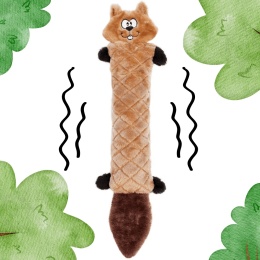 ZippyPaws Wiewiórka Jigglerz – duża zabawka dla psa z piszczałką aktywowaną potrząsaniem