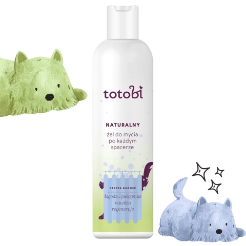 Naturalny żel Totobi po spacerze z aloesem dla psa w butelce 300 ml